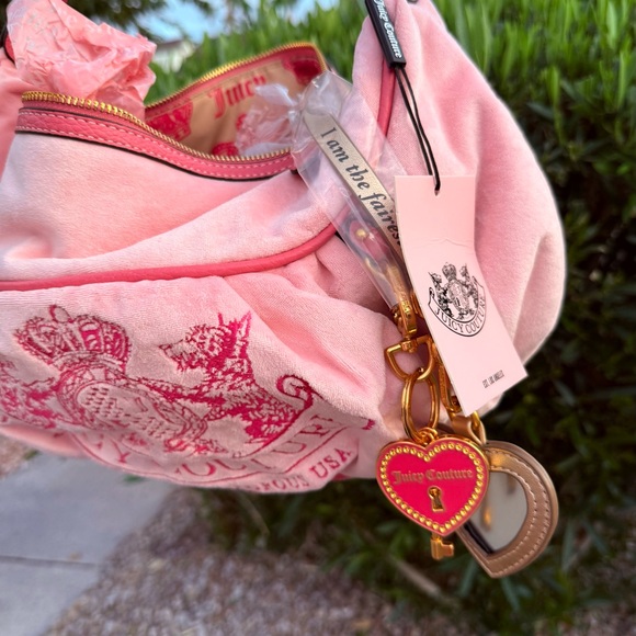Juicy Couture 2025 Daydreamer Pink Medium Hobo Bag - Picture 7 of 11
